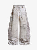 Wing Rivet Dirty Wash Jeans