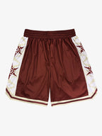 Geometric Star Panel Athletic Shorts