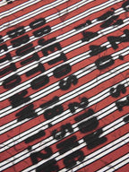 Grunge Striped Distressed Graphic T-Shirt