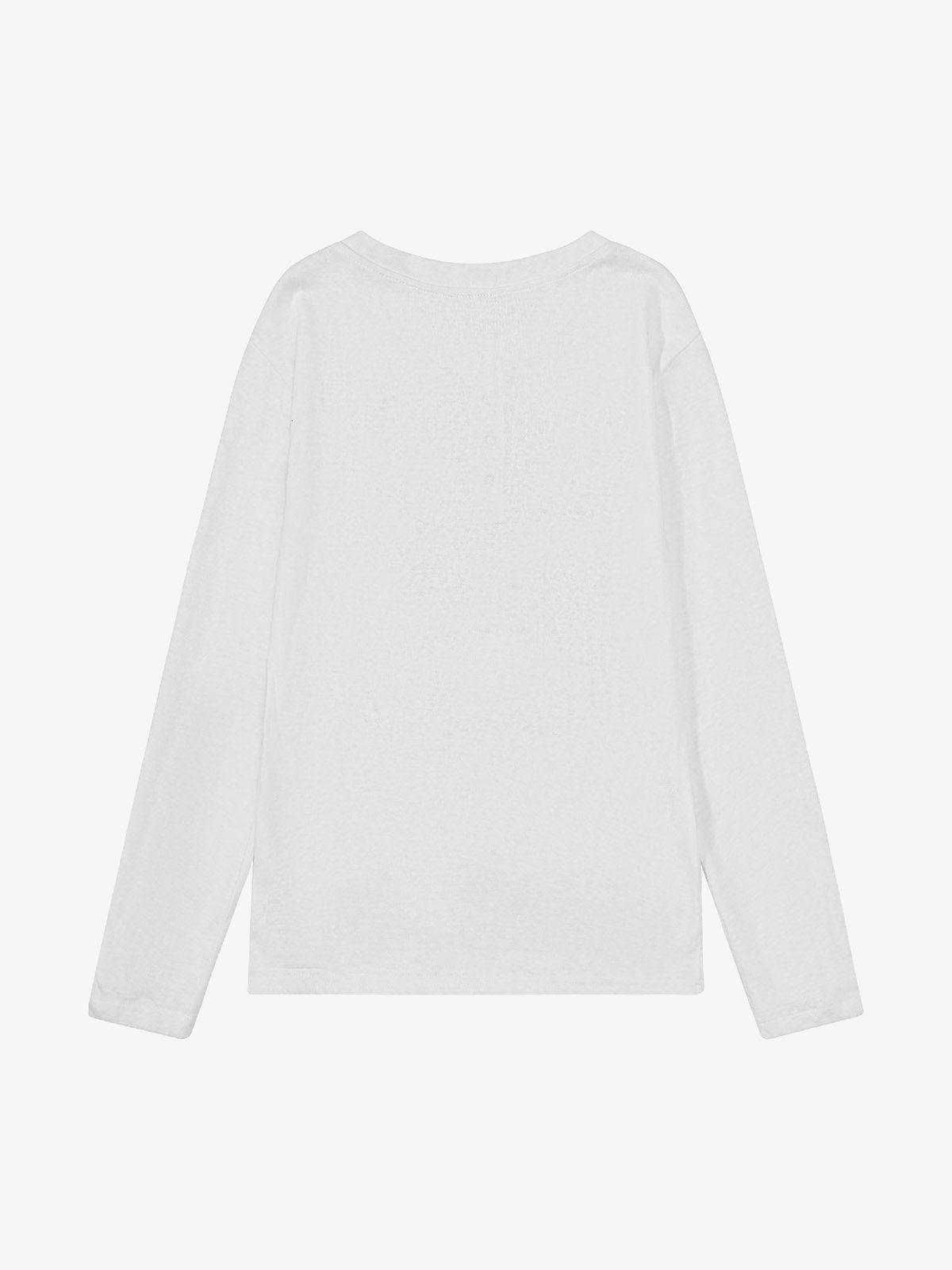 Supermade Industrial Text Print Long Sleeve Henley T-Shirt