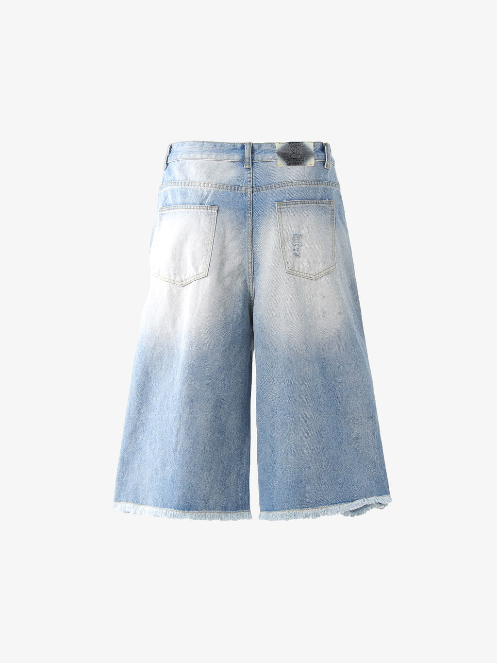 Distressed Faded Baggy Jorts