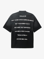 Vintage Wash Mock Neck Graphic T-Shirt