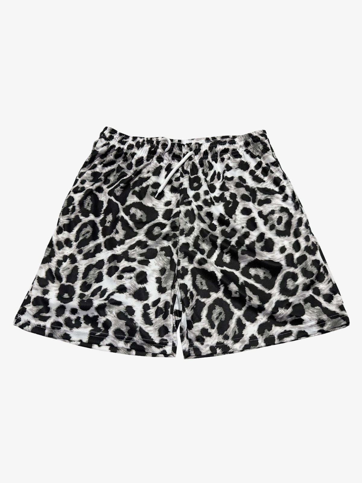 Leopard Print Mesh Shorts