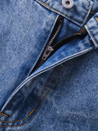 Y2K Faded Stacked Denim Jeans