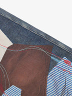 Vintage 3D Appliqué Denim Jeans