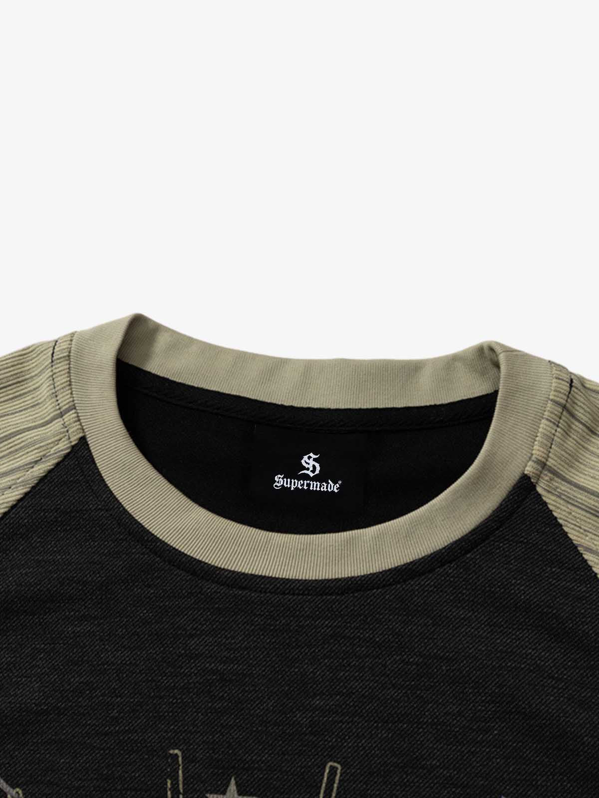 Gothic Castle Graphic Raglan Sleeve T-Shirt