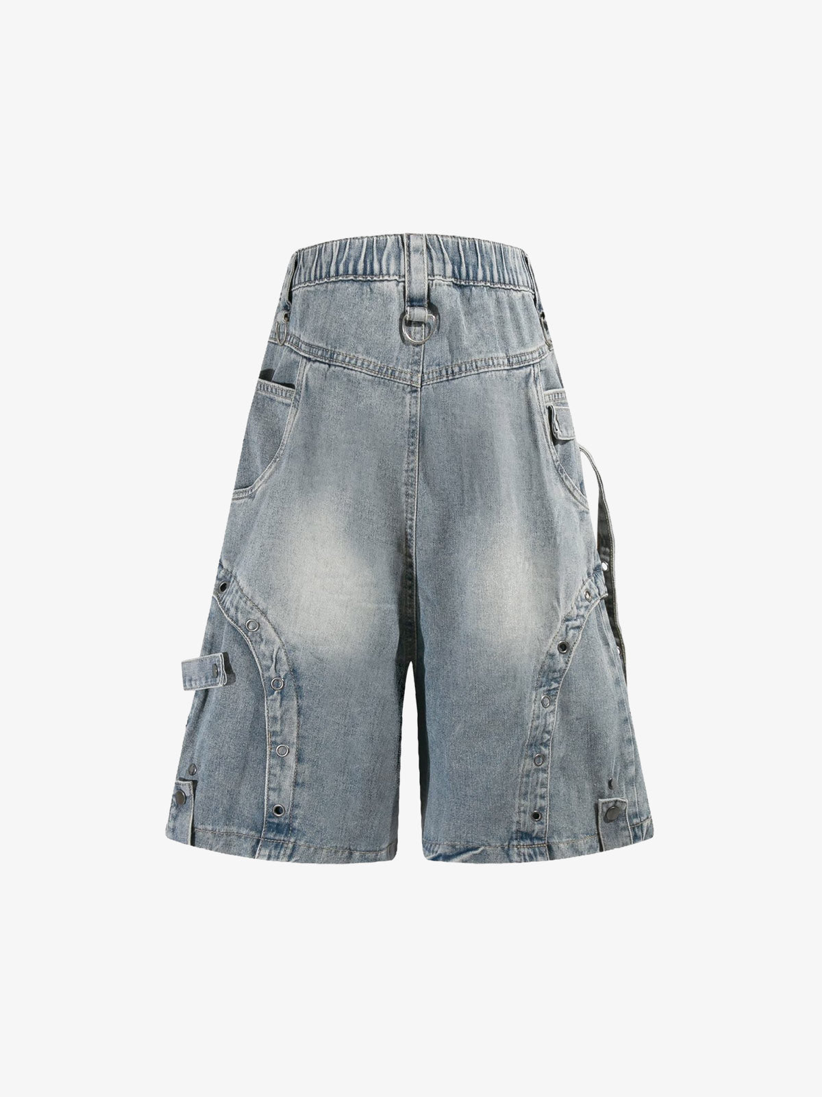 Multi-Hardware Baggy Denim Jorts