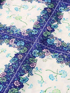French Tulip Tile Camp Collar Boxy Shirt