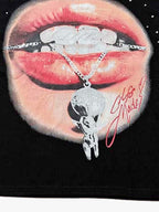Street Mouth Graphic Print T-Shirt