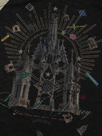 Gothic Castle Graphic Raglan Sleeve T-Shirt