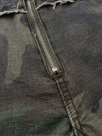Camo 3/4 Length Cargo Pocket Shorts