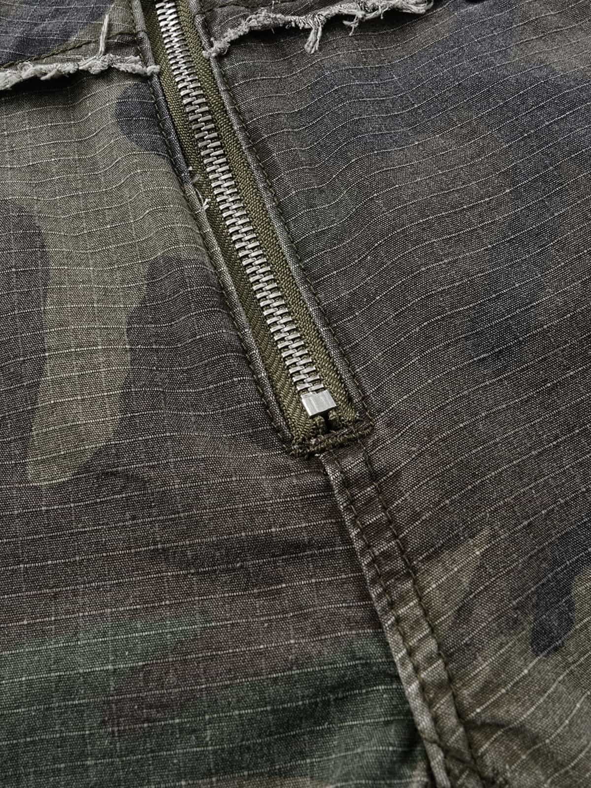 Camo 3/4 Length Cargo Pocket Shorts