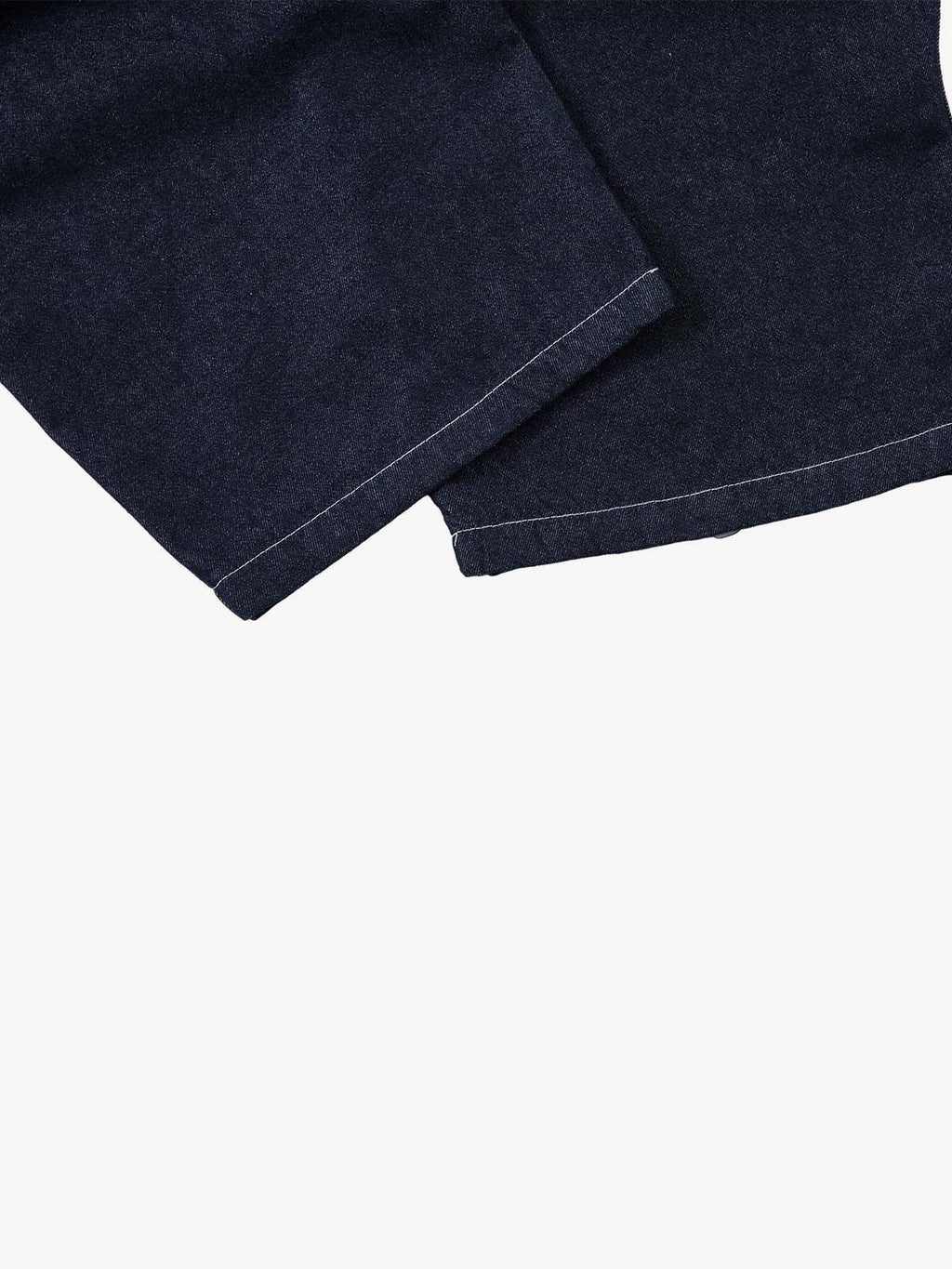 Deconstructed Contrast Stitching Pleated Baggy Barrel Jeans - 2343