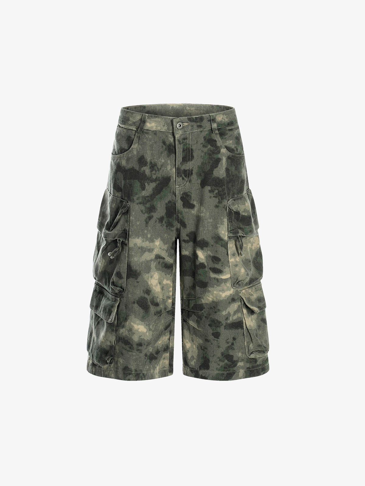 Camo-Print Baggy Cargo Jorts