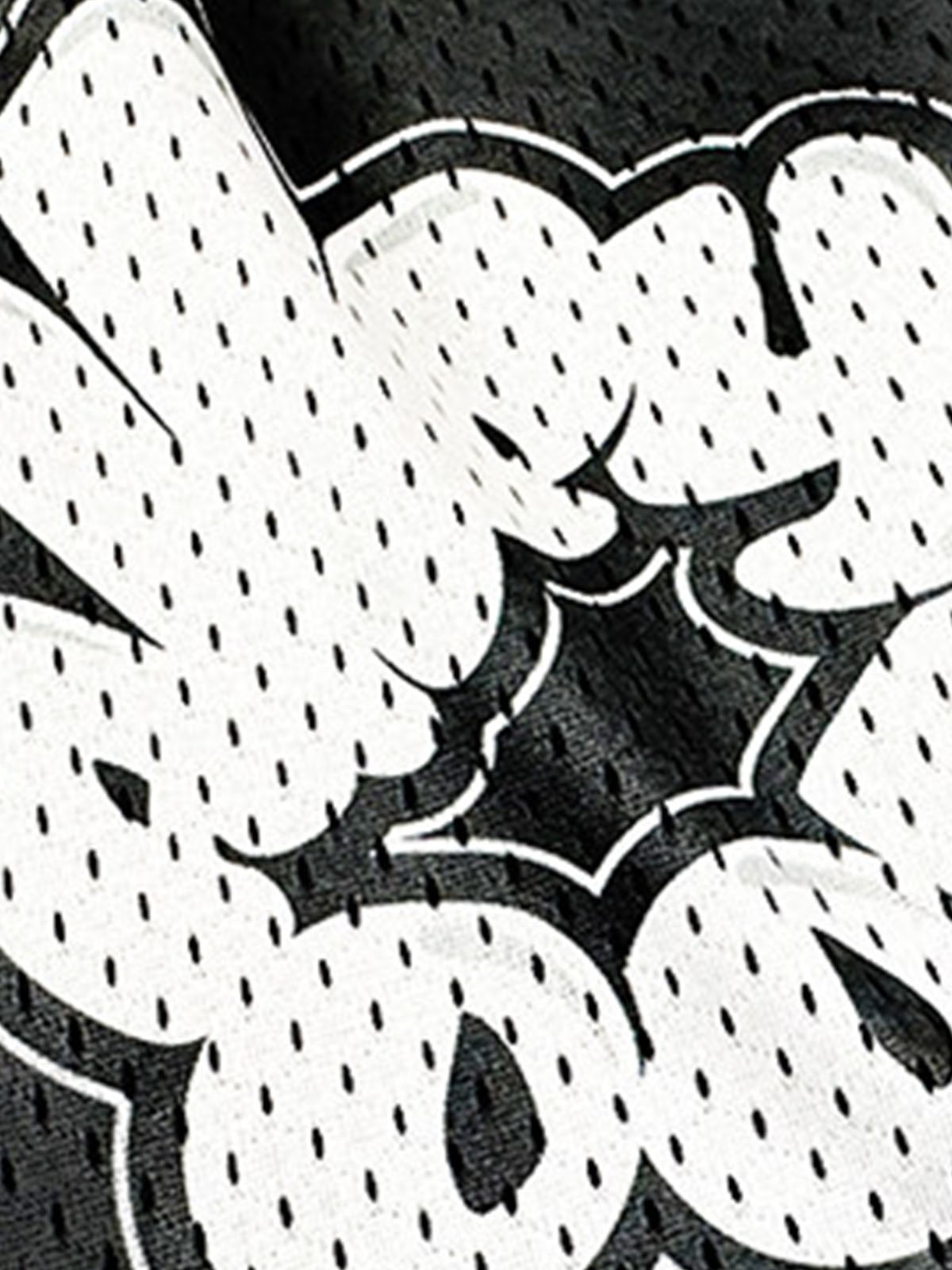 Abstract Letter Graphic Athletic Shorts