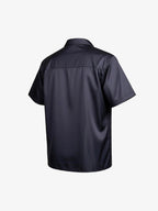 Red Blindfold Horse Camp Collar Boxy Shirt