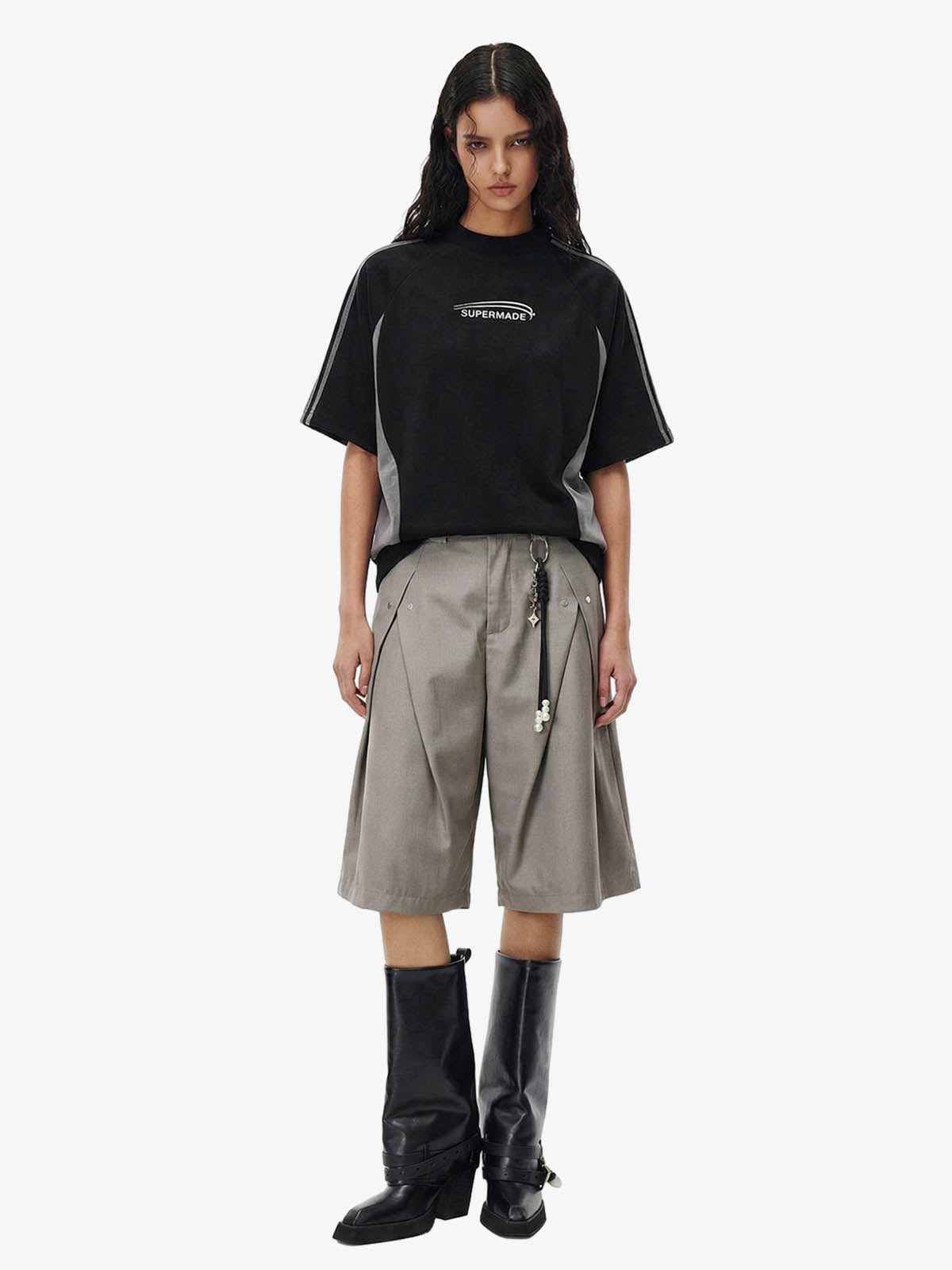 Vintage Deconstructed Pleated Shorts - 2580