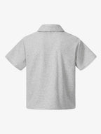 Shawl Collar Button Detail T-Shirt