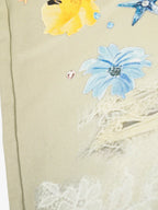 Flower Patch Distressed Denim Shorts