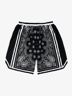 Paisley Print Soccer Shorts
