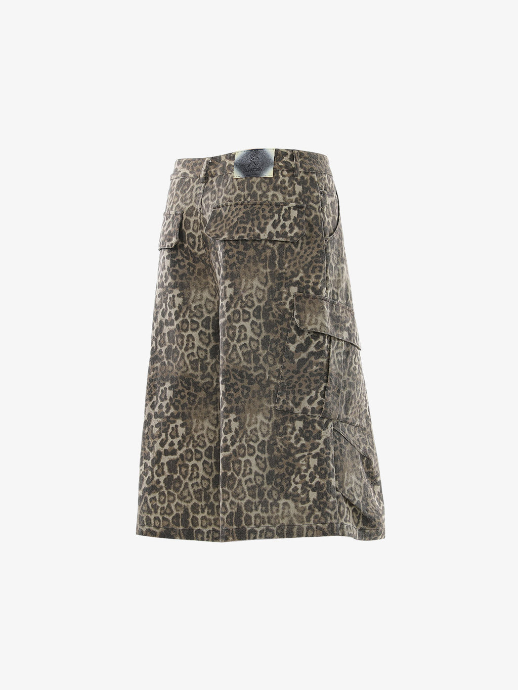 Vintage Leopard Cargo Shorts