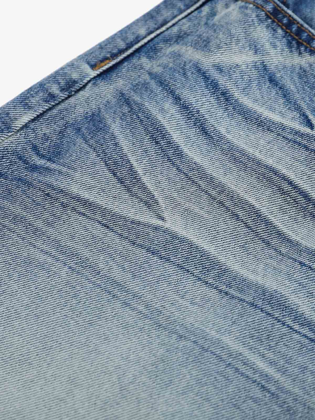 Button-Fly Baggy Denim Shorts