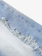 Distressed Faded Baggy Jorts