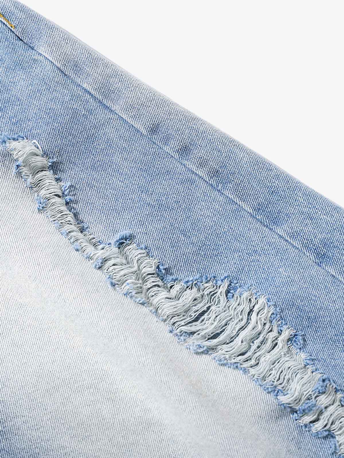 Distressed Faded Baggy Jorts