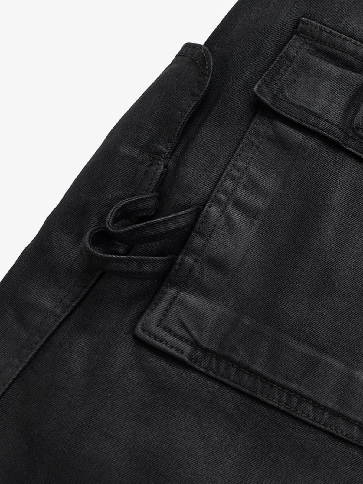Industrial Multi-Pocket Distressed Cargo Shorts