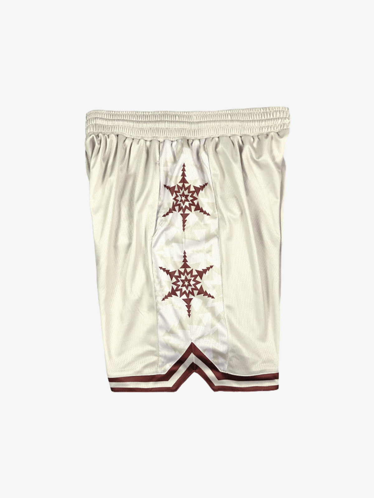 Geometric Star Panel Athletic Shorts