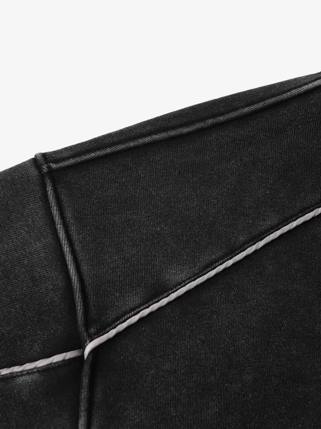 Retro Deconstructed Patchwork Washed Hoodie