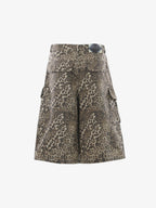 Vintage Leopard Cargo Shorts