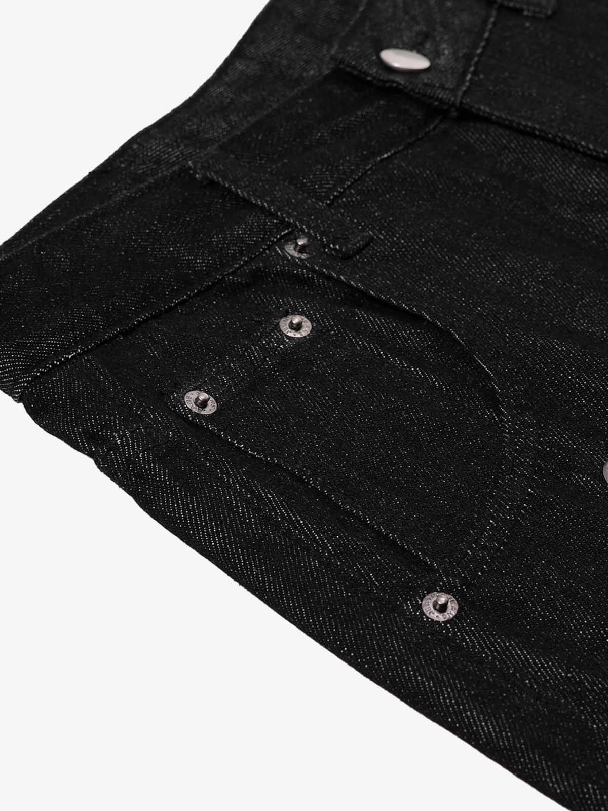 Vintage Eyelet Chain Baggy Jeans