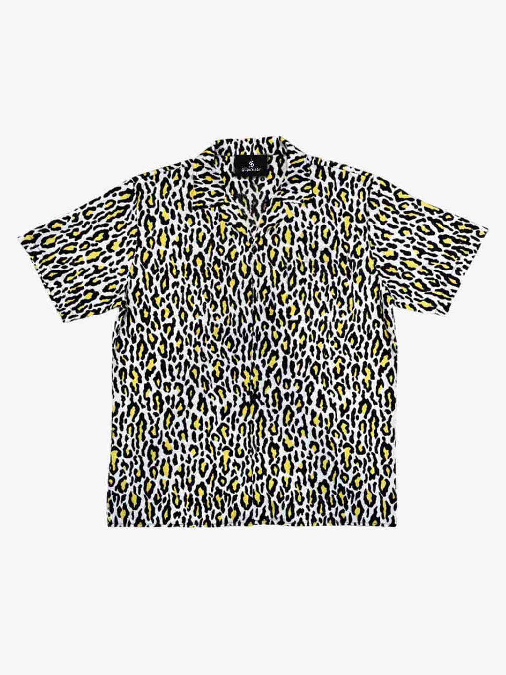 Classic Cheetah Print Camp Collar Boxy Shirt