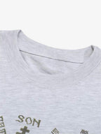 Thesupermade American High Street Graffiti Long Sleeve T-Shirt