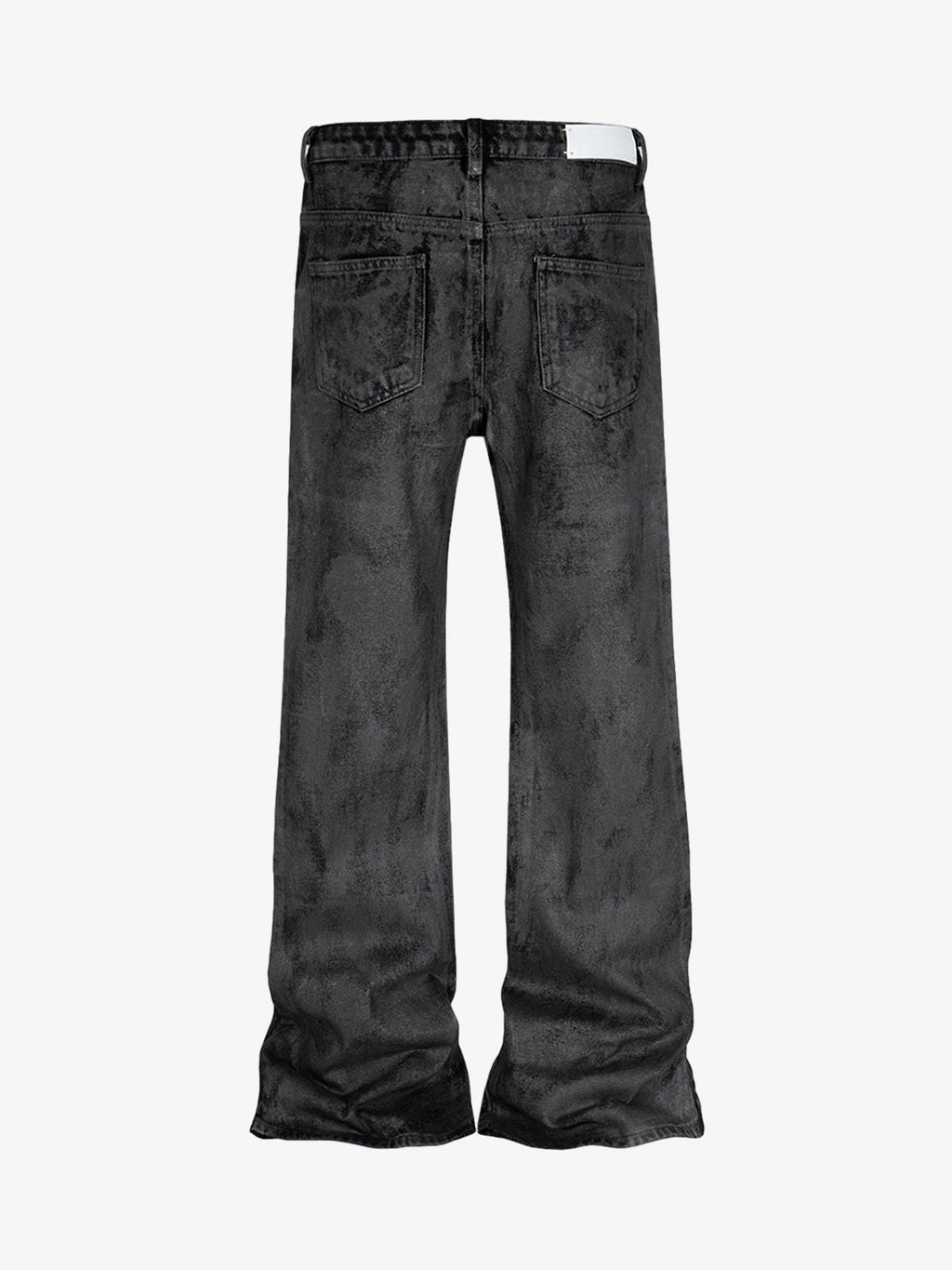 Retro Hand-Brushed Glitter Flare Jeans