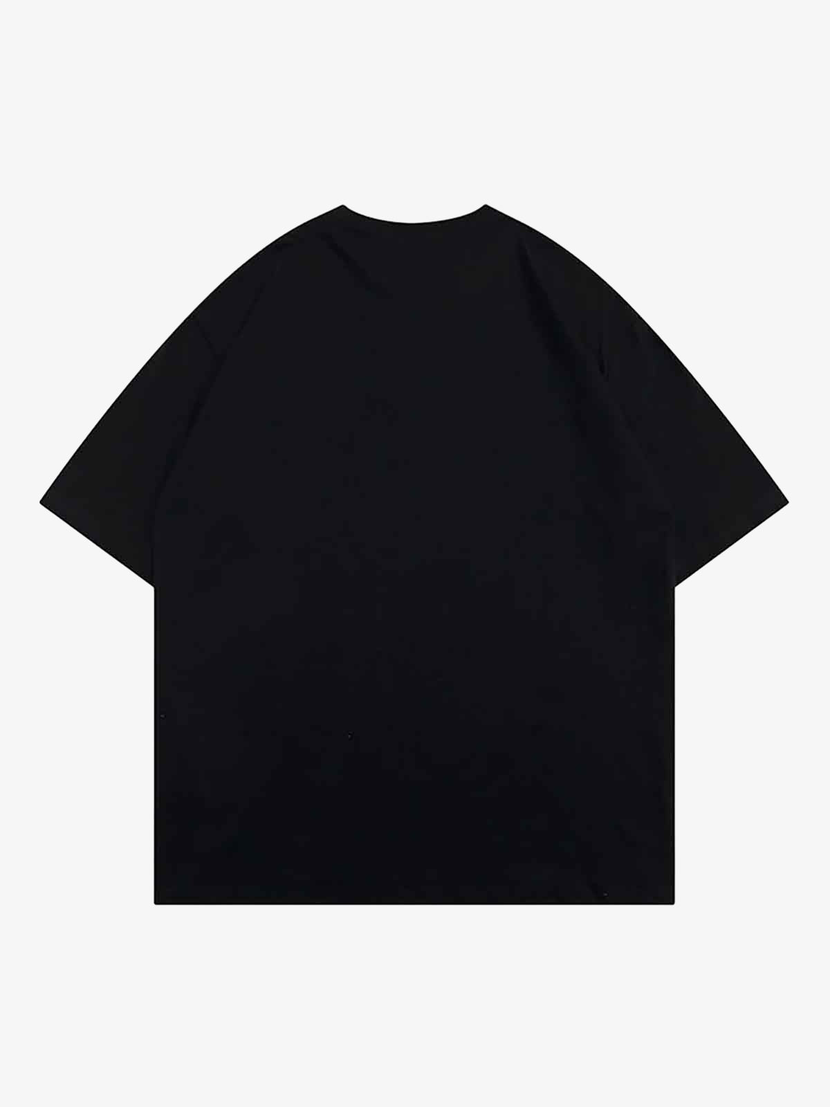 Thesupermade Masked Gangster Portrait Printed T-Shirt-1533