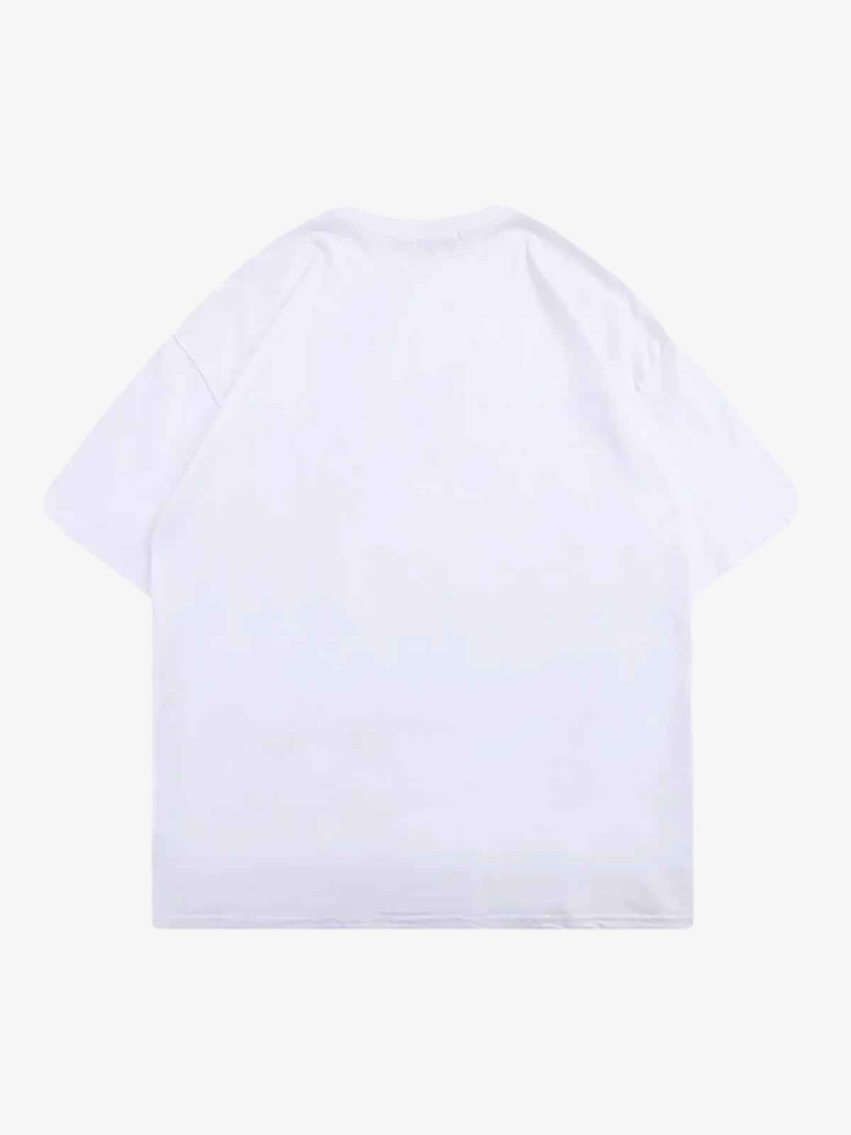 Thesupermade Masked Gangster Portrait Printed T-Shirt-1533