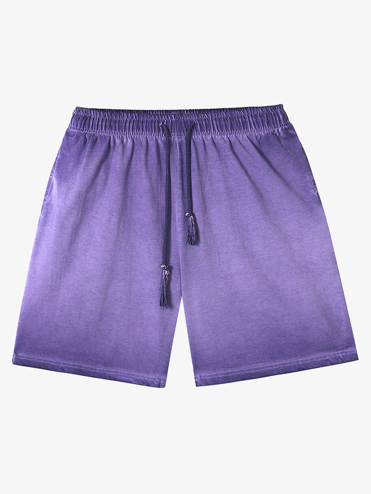 Distressed Washed Drawstring Shorts