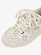 Thesupermade Embroidered Letter Shoes - 2107