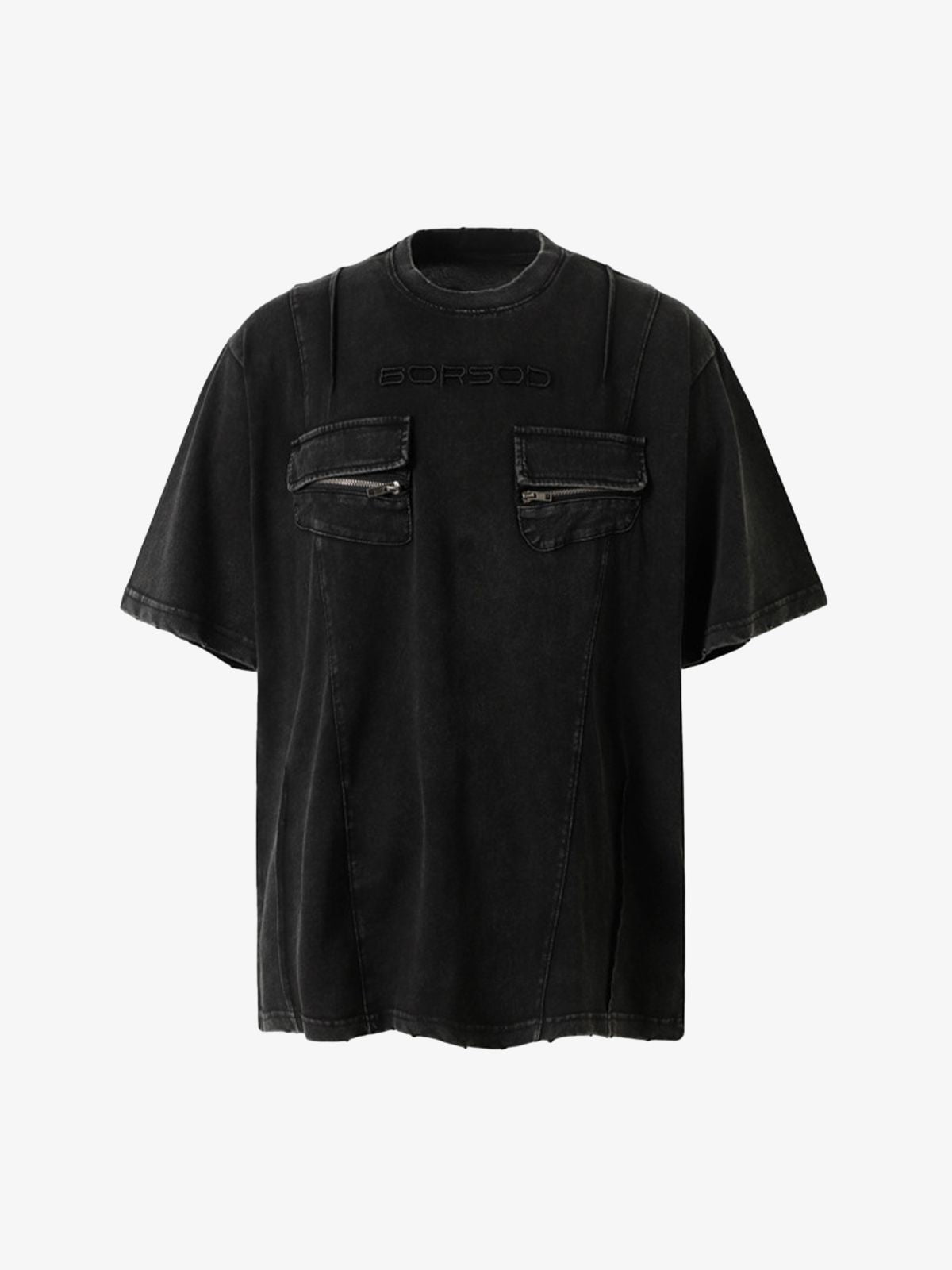 Vintage Washed Multi-Pocket T-Shirt