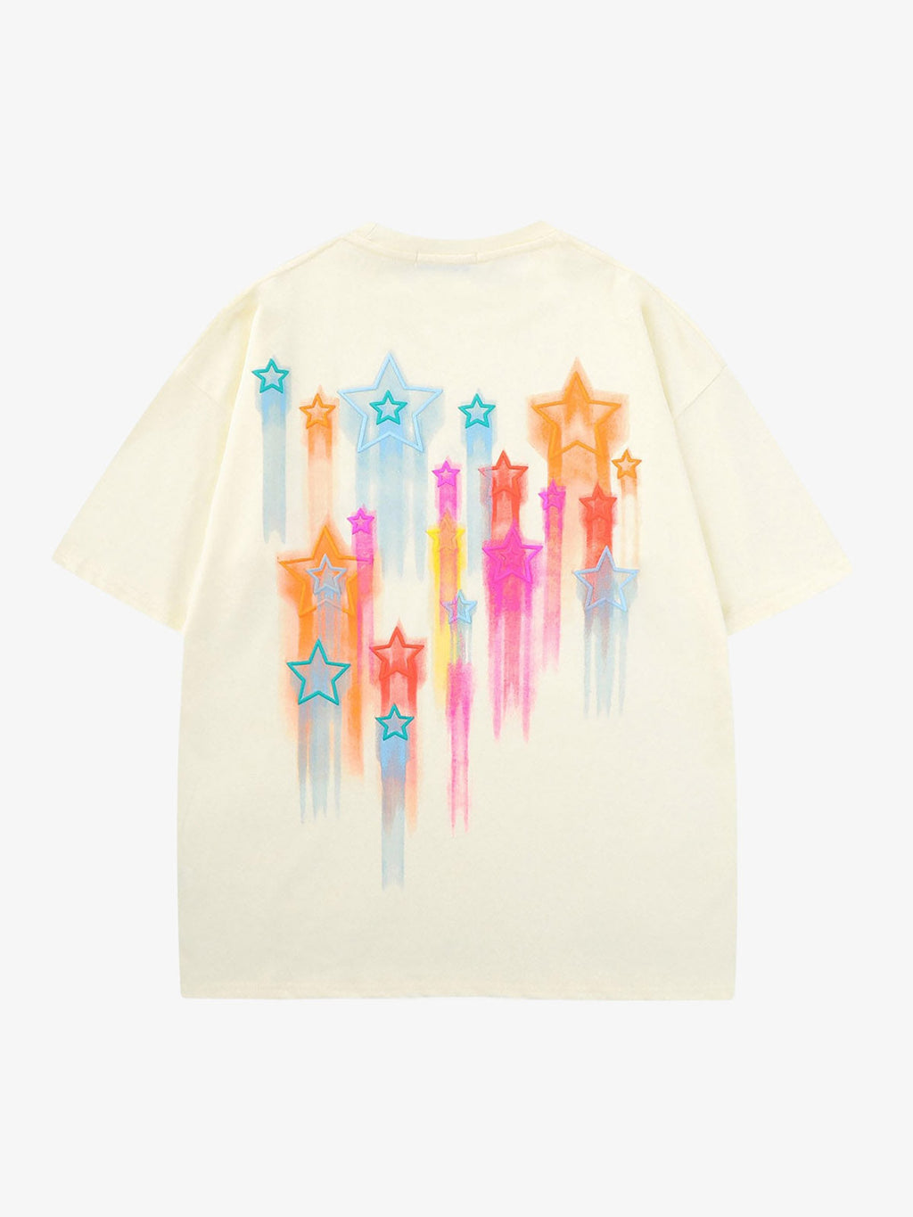 Thesupermade Colorful Full Of Stars Printed T-shirt