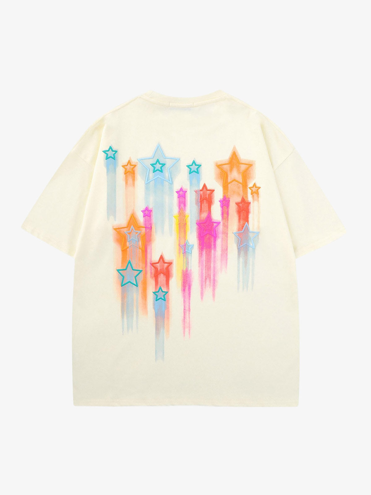 Thesupermade Colorful Full Of Stars Printed T-shirt