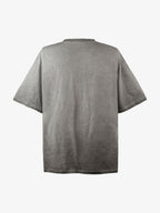 Portrait Print Crew Neck T-Shirt - 2377