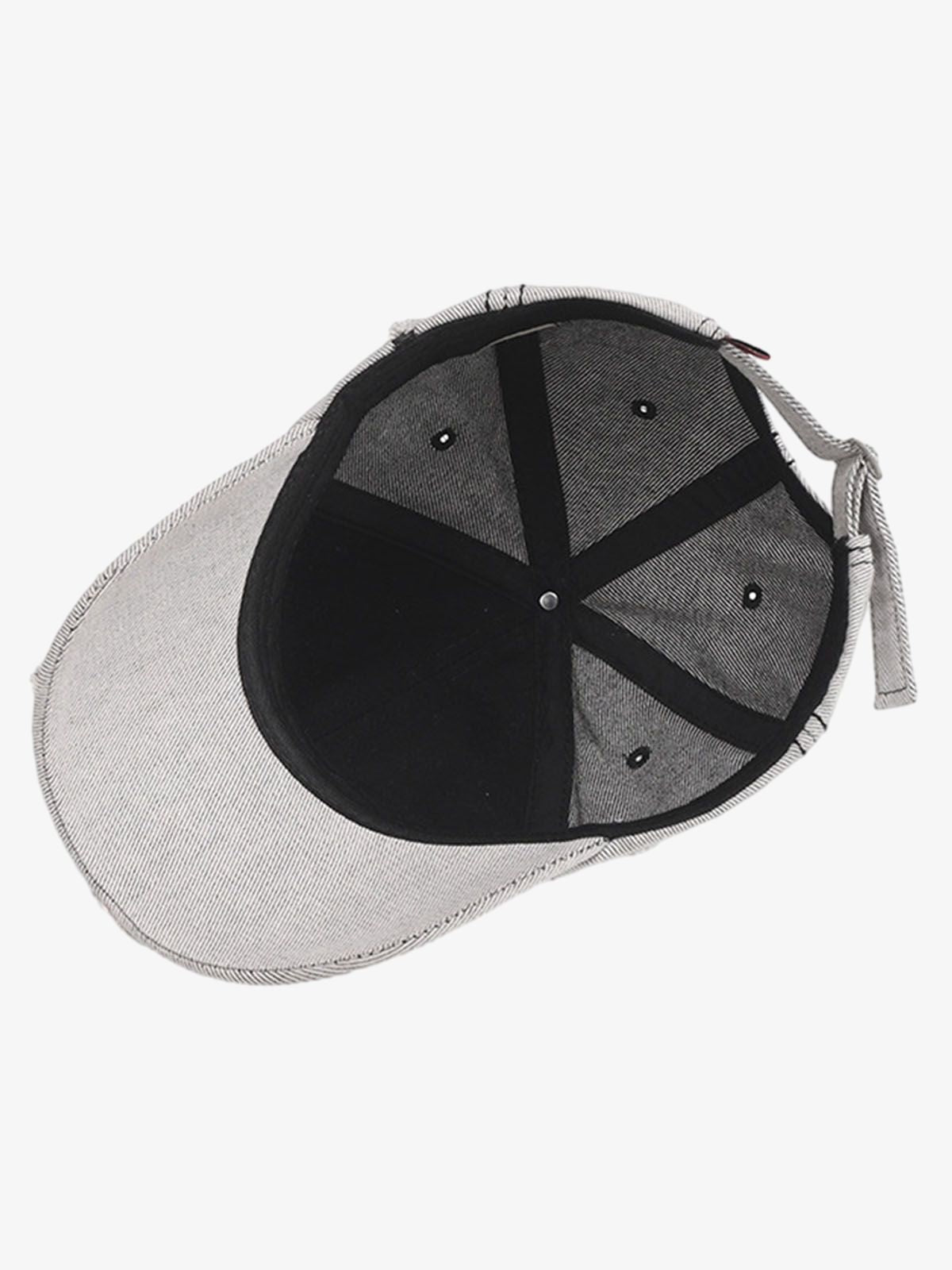 Distressed Letter Embroidery Baseball Cap
