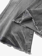 Washed Gradient Flared Jeans