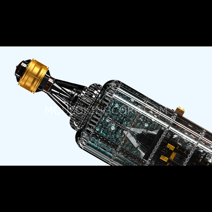 Mould King 10065 Black Pirates Ship-In-a-Bottle Building Set | 2,206 PCS