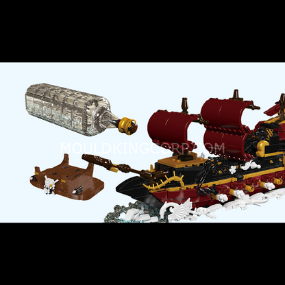 Mould King 10066 Queen Revenger Ship-In-a-Bottle Building Set | 2,488 PCS