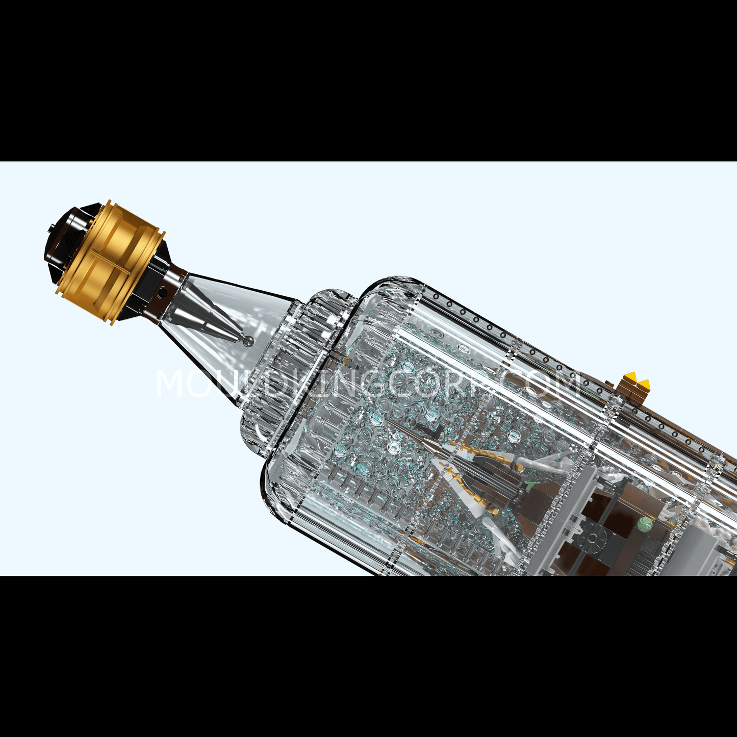 Mould King 10067 Flying Dutchman Ship-In-a-Bottle Building Set | 2,499 PCS