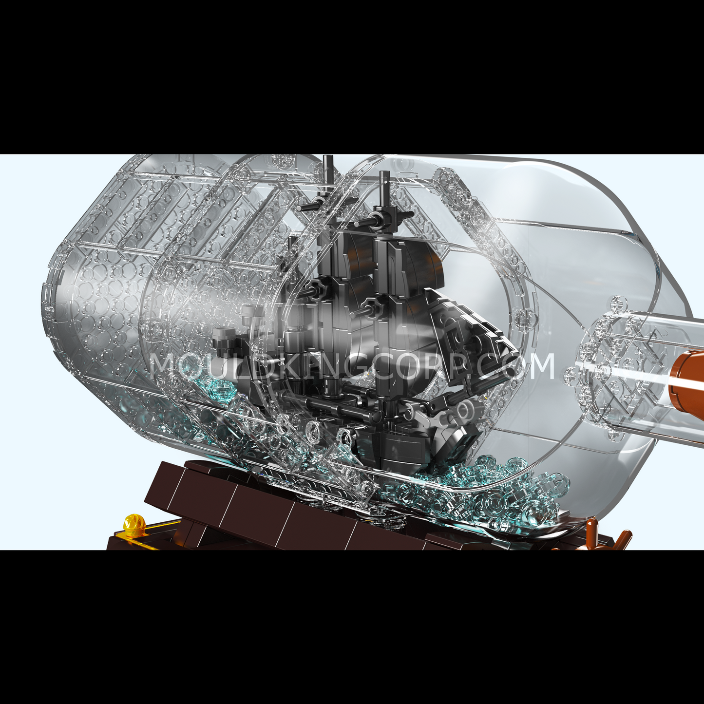 Mould King 10070S Ship-In-a-Bottle Model Building Set | 822 Pcs